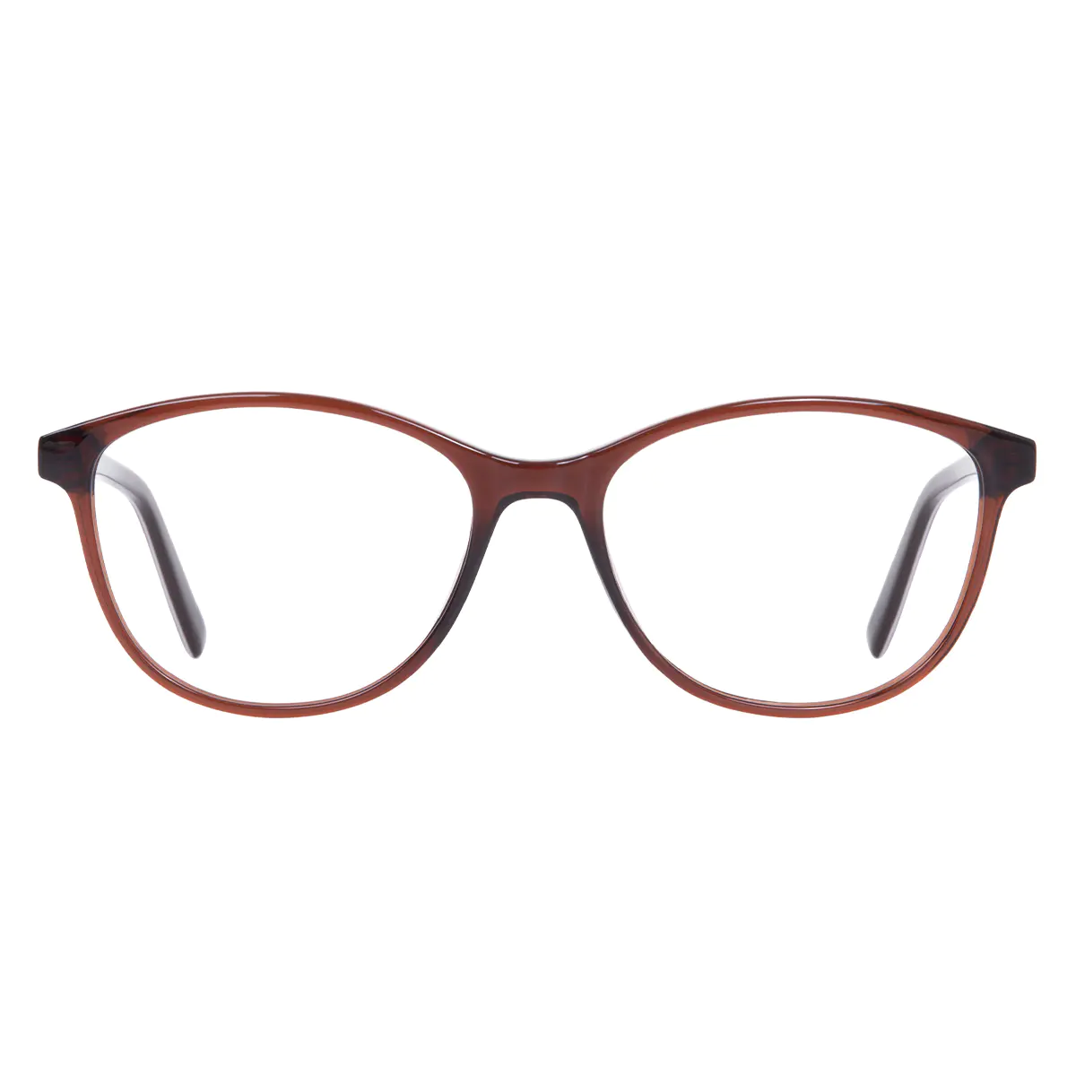 Oval Brown Eyeglasses