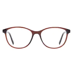 Oval Brown Eyeglasses