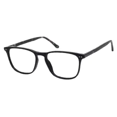 Rectangle Matte Black Eyeglasses