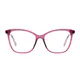 Square Transparent Purple Eyeglasses