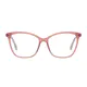 Square Transparent Brown Eyeglasses