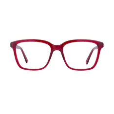 Square Red Eyeglasses