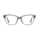 Square Transparent Green Eyeglasses