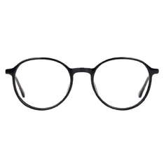 Oval Black Eyeglasses
