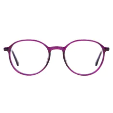 Oval Purple Eyeglasses