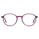 Oval Purple Eyeglasses