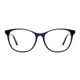 Oval Blue Eyeglasses