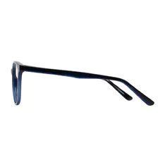 Oval Blue Eyeglasses