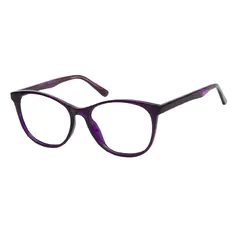 Oval Purple Eyeglasses