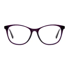 Oval Purple Eyeglasses