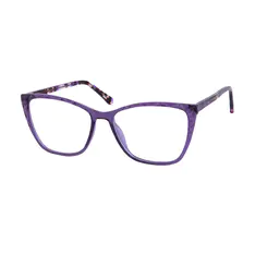 Square Purple Eyeglasses