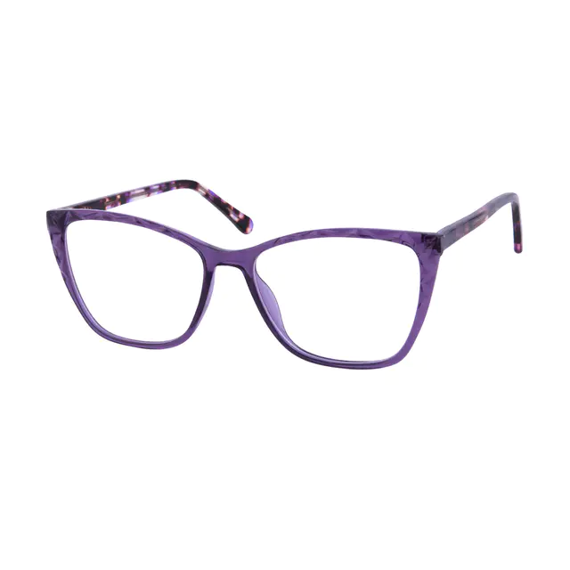Square Purple Eyeglasses