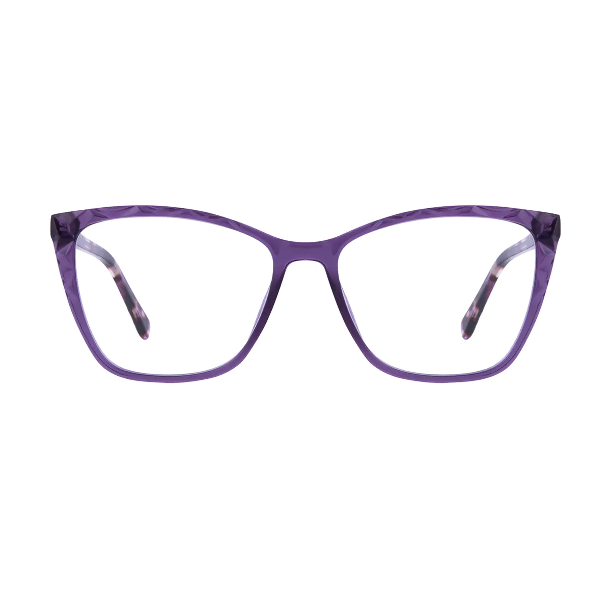 Square Purple Eyeglasses