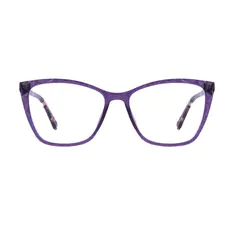 Square Purple Eyeglasses
