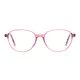 Oval Pink Eyeglasses