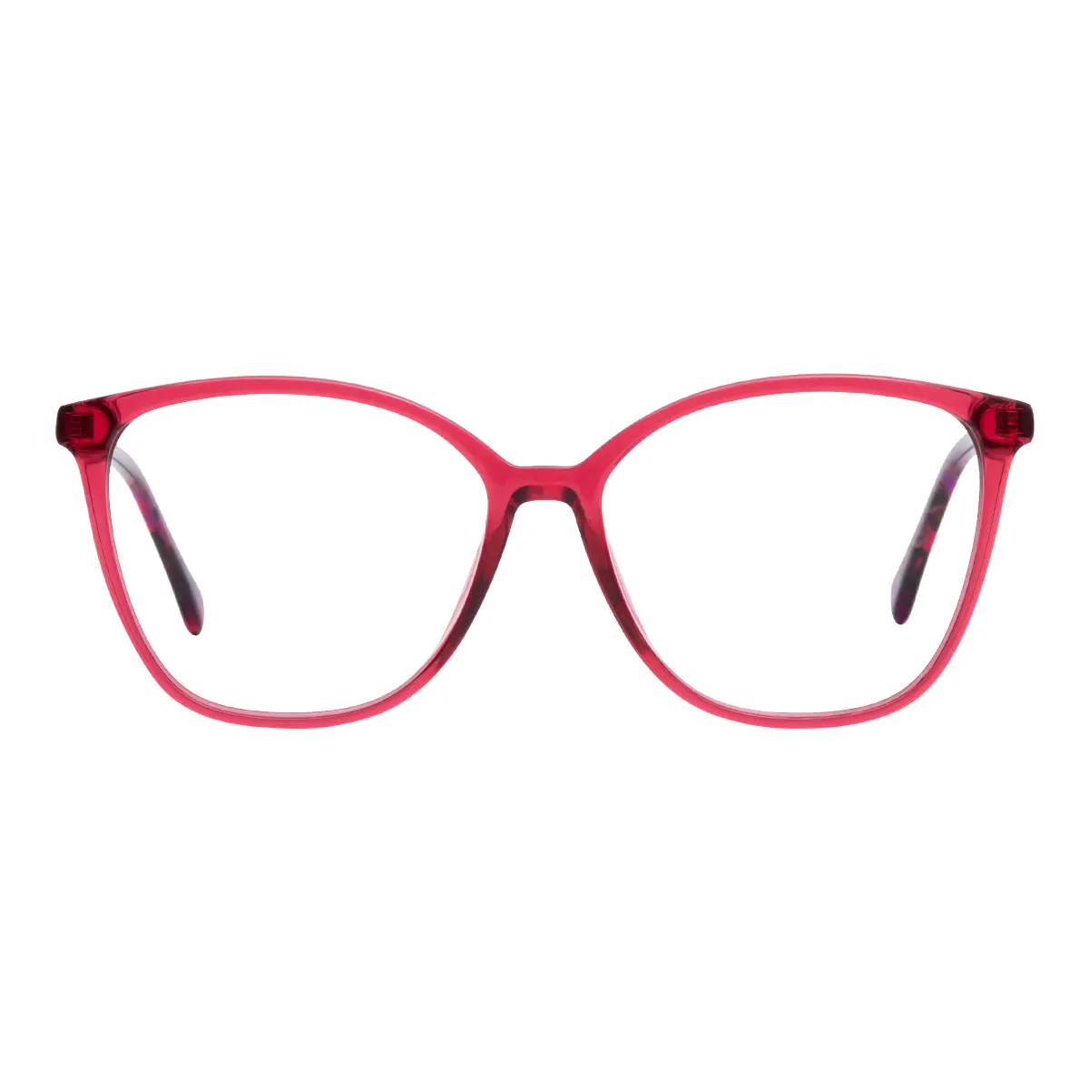 Square Red Eyeglasses