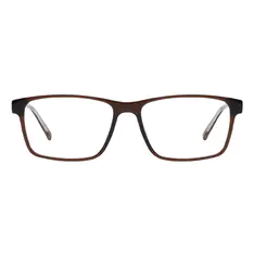 Rectangle Brown Eyeglasses