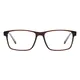 Rectangle Brown Eyeglasses