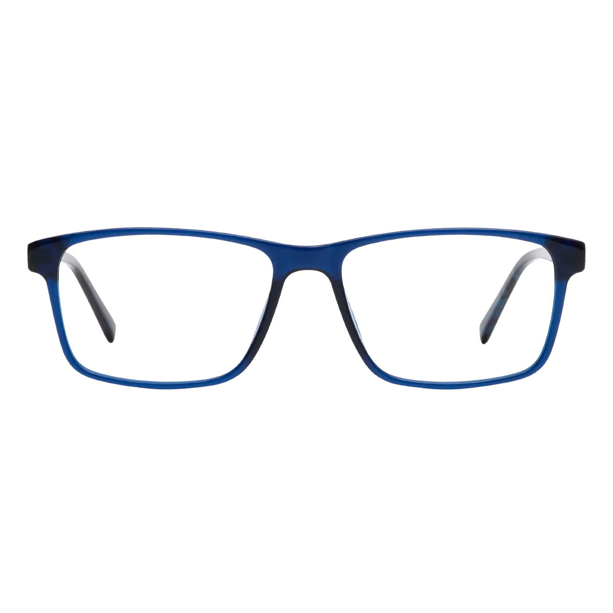 Rectangle Blue Eyeglasses