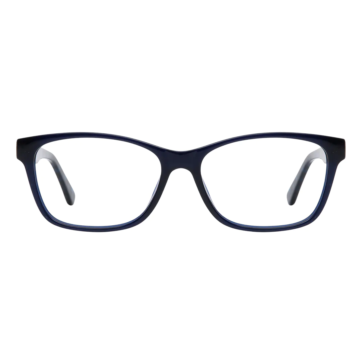 Rectangle Blue Eyeglasses