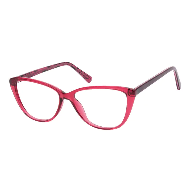 Cat-eye Red Eyeglasses