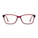 Square Red Eyeglasses