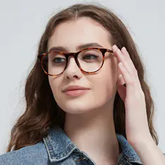 Round Tortoiseshell Eyeglasses