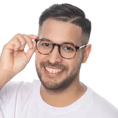 Round Tortoiseshell Eyeglasses