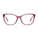 Square Transparent Purple Eyeglasses