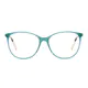 Oval Blue Eyeglasses