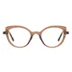 Cat-eye Transparent Brown Eyeglasses