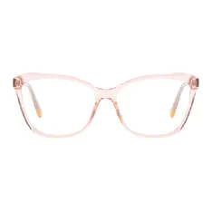 Rectangle Transparent Orange Eyeglasses