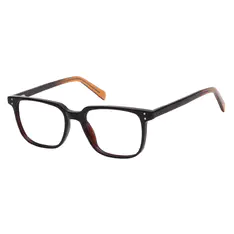 Square Black/Brown Eyeglasses