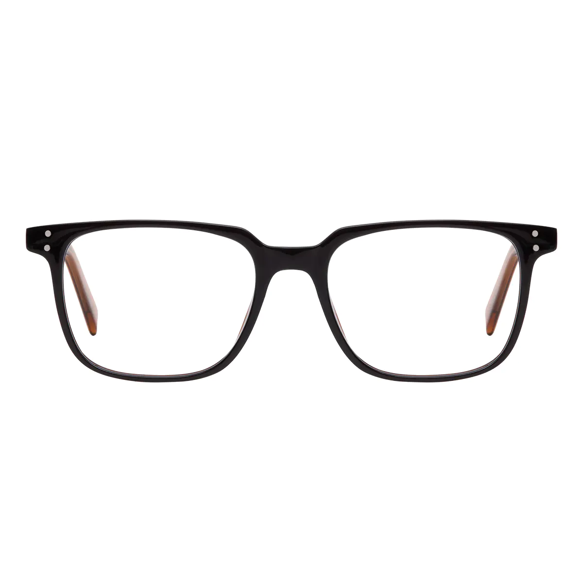 Square Black/Brown Eyeglasses
