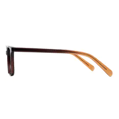 Square Black/Brown Eyeglasses