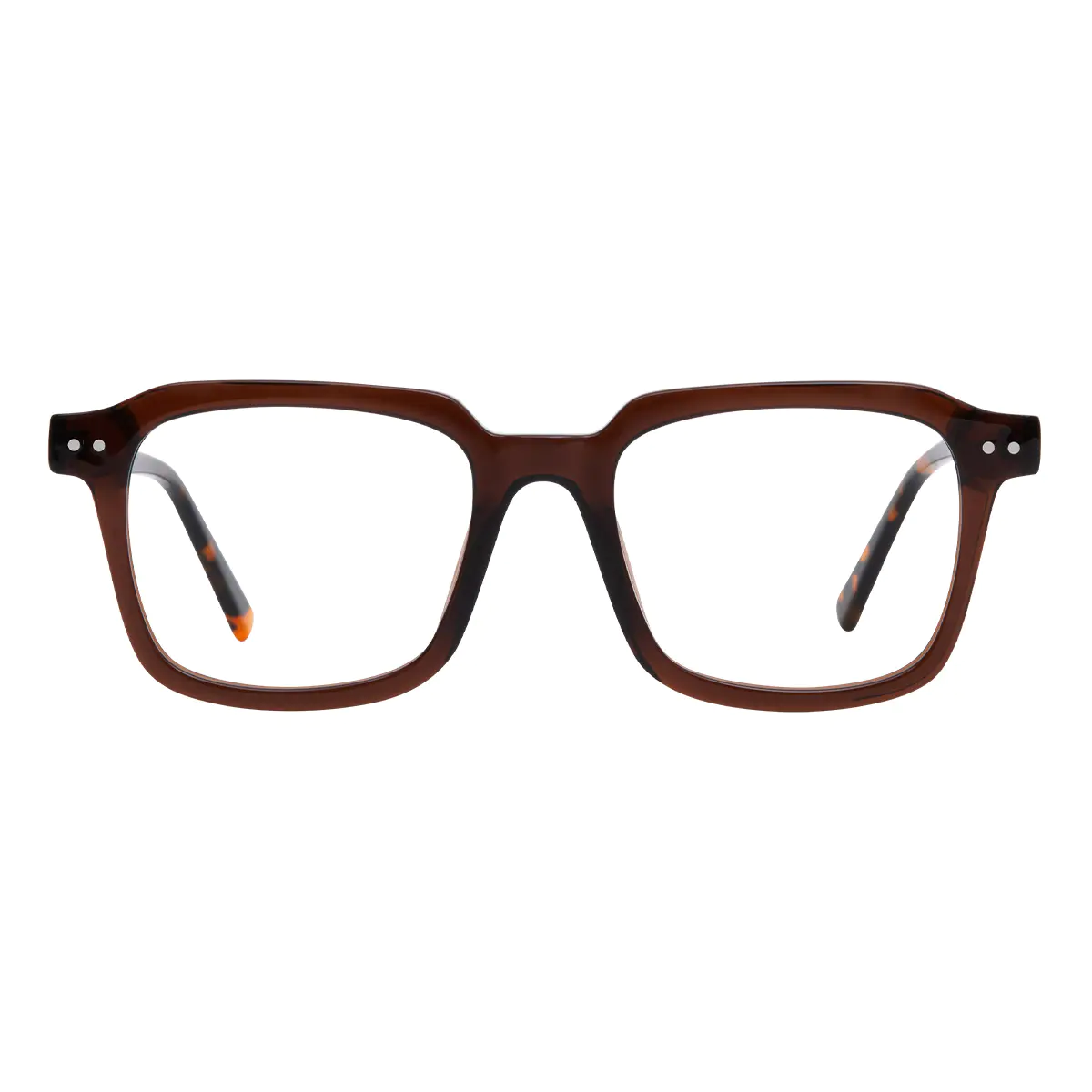 Square Brown Eyeglasses