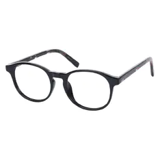 Oval Black Eyeglasses