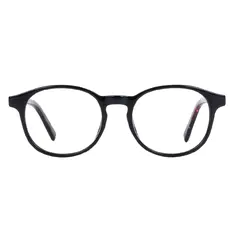 Oval Black Eyeglasses