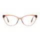Cat-eye Transparent Brown Eyeglasses