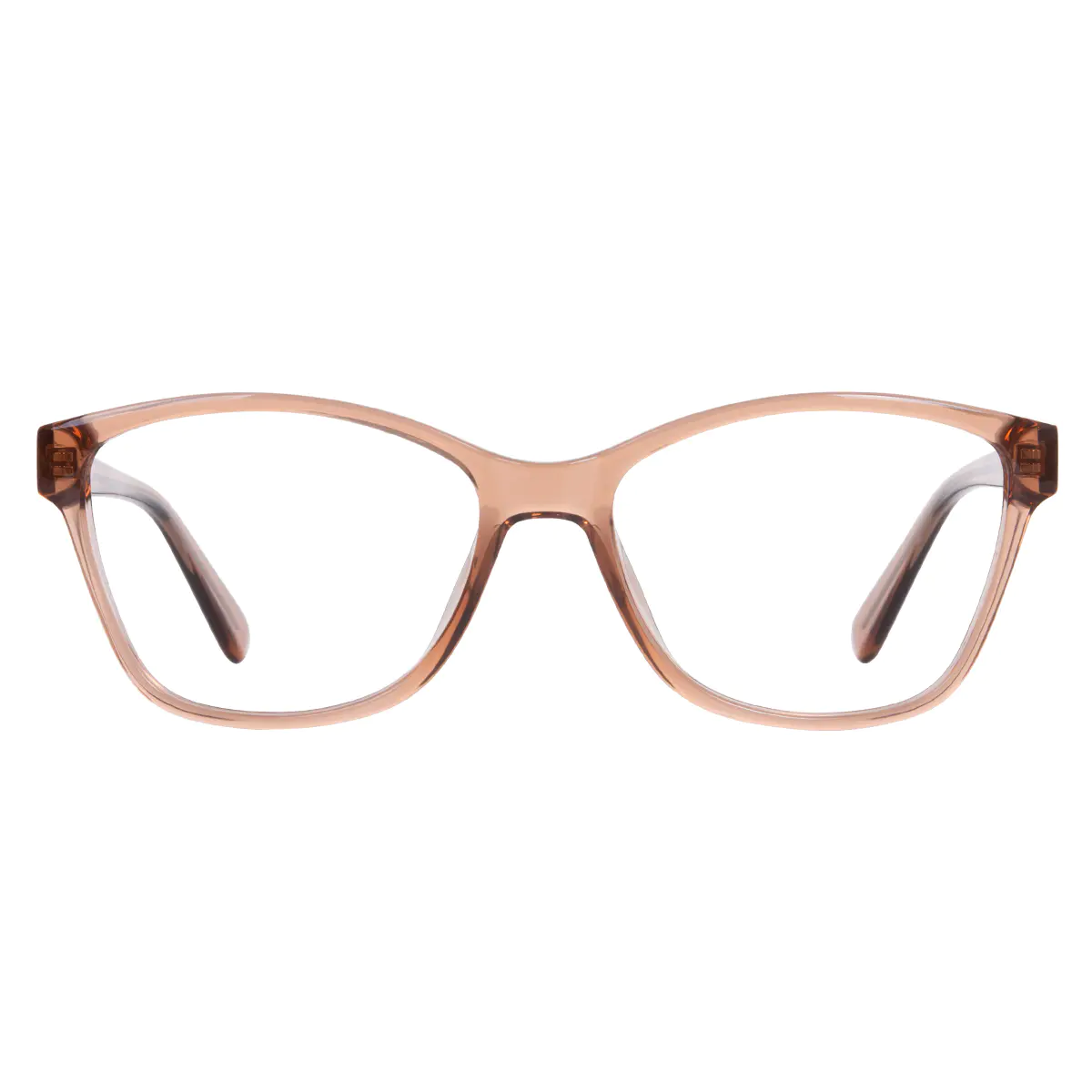 Cat-eye Transparent Amber Eyeglasses