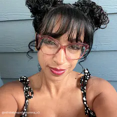 Cat-eye Transparent Pink Eyeglasses