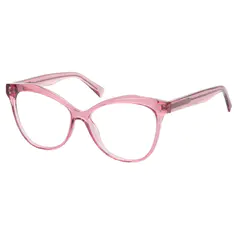 Cat-eye Transparent Pink Eyeglasses