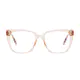 Square Transparent Brown Eyeglasses