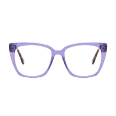 Cat-eye Transparent Purple Eyeglasses