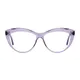 Cat-eye Transparent Purple Eyeglasses
