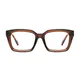 Rectangle Brown Eyeglasses