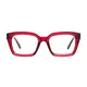 Rectangle Red Eyeglasses