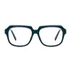 Square Dark Green Eyeglasses