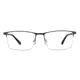Rectangle Black/Silver Eyeglasses