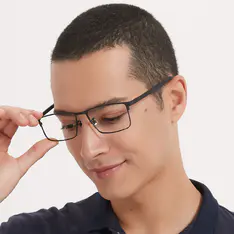 Rectangle Black/Brown Eyeglasses